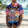 Celebrate 100 Years of Road Route 66 and America 250th Anniversary Custom Car Photo Hawaiian Shirt CH07 910378