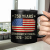 Celebrate 250th Anniversary United States Semiquincentennial Black Mug HO82 894772