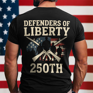 Defenders Of Liberty 250th Anniversary USA Back Side Dark Shirt HA75 897294