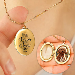 Custom Dog Cat in Heaven Photo Personalized I am Alway With You Locket Necklace CH07 895576