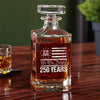250 Years USA 250th Birthday 1776-2026 Eagle Flag Decanter HO82 894576