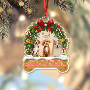 Custom Cute Dog Photo I Own You Christmas Acrylic Ornament LM32 895723