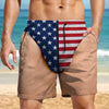 Custom Funny Patriotic America Flag Freedom and Chill Beach Shorts LM32 669425