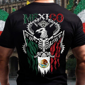Mexico Flag Eagle Snake Bone Shirt For Dad N369 896043