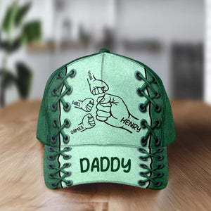First Bump Daddy With Kids Classic Cap Personalized Gift For Dad, Father's Day HO82 894128