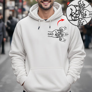 Personalized Dad With Kids Hand To Hand Bright Shirt Family Gift TH10 894349