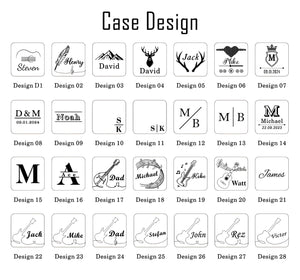 Personalized Gift Name And Icon Wooden Guitar Picks With Case, Box Guitar Player Gift LM32 897387