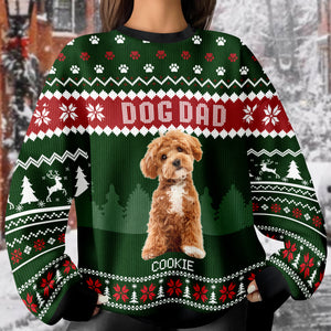 Custom Photo Dog Dad Dog Mom Ugly Sweater HA75 892916