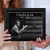 Charlie Kirk Memorial Black and White Style Picture Frame HO82 65806
