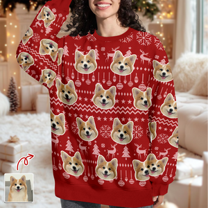 Custom Photo Have A Pawesome Christmas Ugly Sweater TH10 896291