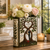 Custom Groom & Bride Wedding 3D Effect Print Book Vase Newlywed Gift CH07 180194
