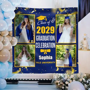 Custom Photo Graduation Class Of 2025 Backdrop For Party Decorations LM32 893169
