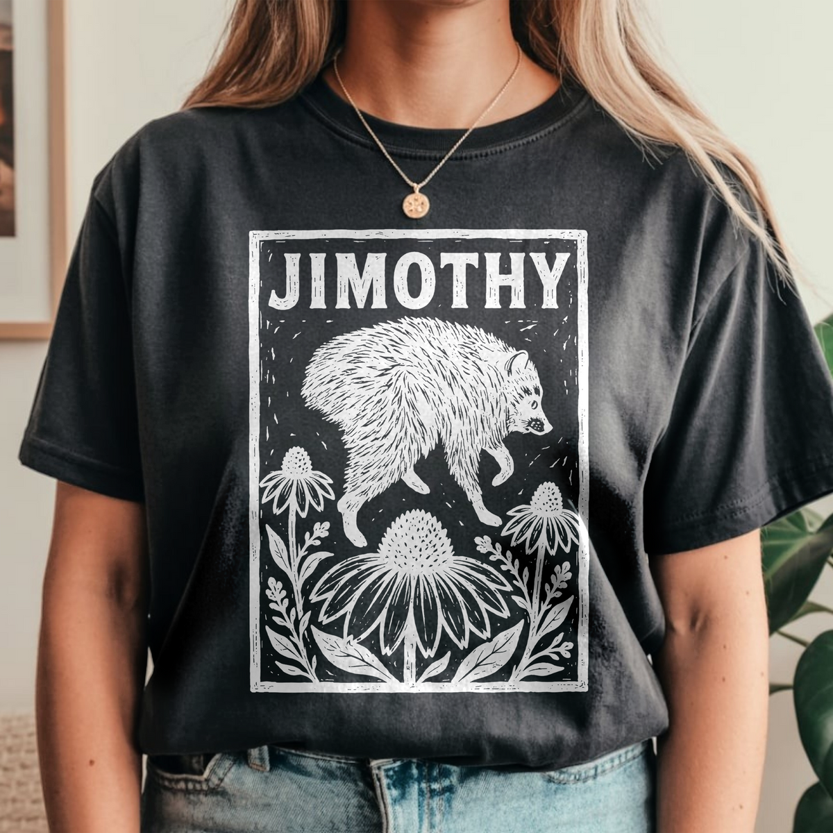 Trendy Raccoon Jimothy Funny Meme Comfort Shirt, Raccoon Floral Shirt CH07 180238