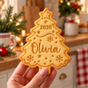 Personalized Name Merry Christmas - Christmas Tree Shaped Cookie Stamp HA75 57016
