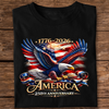 America 250th Anniversary America Patriotic Shirt, USA 250 Years Dark Shirt CH07 910960