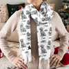 Personalized Dog Breeds Chinoiserie Toile De Jouy Style Scarf HO82 900756