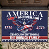 Personalized Family Name America 250th Anniversary Doormat CH07 910276