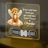 Custom Photo Dog Loss Memorial Acrylic Collar Frame CH07 896072