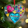Personalized Custom Name Grandma And Kids Acrylic Ornament TH10 896075