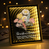 Custom Kids Names Grandma’s Garden Infinity Mirror Light Box – Personalized Family Blossoms Mother’s Day Gift HO82 901952