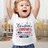 Personalized Kid Name Cousin Crew 4th of July Baby Onesie LM32 893519