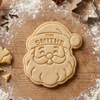 Personalized Family Name Santa Cookie Cutter and Stamp, Personalized Holiday Baking Gift CH07 181150