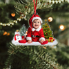 Custom Photo Cute Baby Christmas Acrylic Ornament CH07 899398