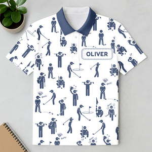 Custom Name Personalized Golf Ball Polo Shirt Gift For Golfer, Golf Lovers HA75 898580