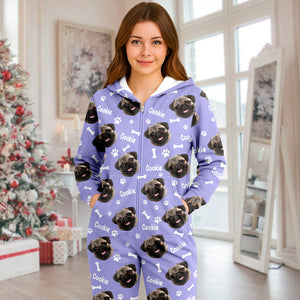 Custom Pet Photo Onesie Pajamas Gift For Pet Lovers CH07 899666