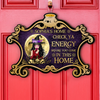 Personalized Check Ya Energy Before You Come In This Witch Halloween Welcome Door Sign CH07 180170
