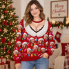 Personalized Funny 3D Big Boobs With Silly Xmas Leds Pattern All-Over-Print Ugly Sweater - Party Cosplay Costume Xmas Gift HO82 903664