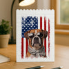 Custom Dog Photo America Flag Building Brick Block TH10 170007