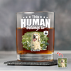 Custom Dog Cat Photo This Human Belongs To Rock Glass - Personalized Pet Lover Gift HA75 921368