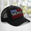 American Flag 4th of July Patriotic Trucker Hat, Patriotic USA Hat HA75 921668