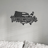 USA Map with We the People Metal Sign Art Wall Decor HO82 901150