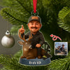 Custom Photo Hunting 3D Effect Figure Art Acrylic Ornament For Deer Hunter HA75 898120