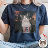 Custom Photo Funny Smoking Cat Comfort Shirt, Vintage 4th of July Gift CH07 911906