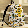 Custom Name Construction Vehicles Truck, Unicorn Letter Backpack For Kids HA75 921656