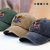 250th Anniversary 1776-2026 Eagle USA Semiquincentennial Patriotic Washed Denim Baseball Cap HA75 921014