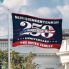 Custom Family Name America 250 Years Semiquincentennial Patriotic 1776 2026 House Flag CH07 910820