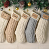 Custom Name Engraved Leather Patch Christmas Stocking HO82 900518
