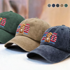 Best Dog Dad Ever Ever 4th Of July Personalized Washed Denim Baseball Cap CH07 896052