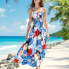 Custom Photo Cat Women's V-Neck Cami Maxi Dress HO82 893618