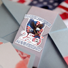 American Pride Patriotic 250th Anniversary Eagle 1776–2026 Roll Sticker HA75 920348