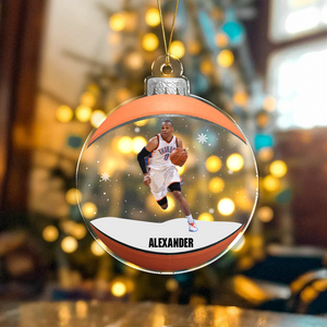 Custom Photo The Spirit Of Christmas For Sport Lovers Acrylic Ornament LM32 895439