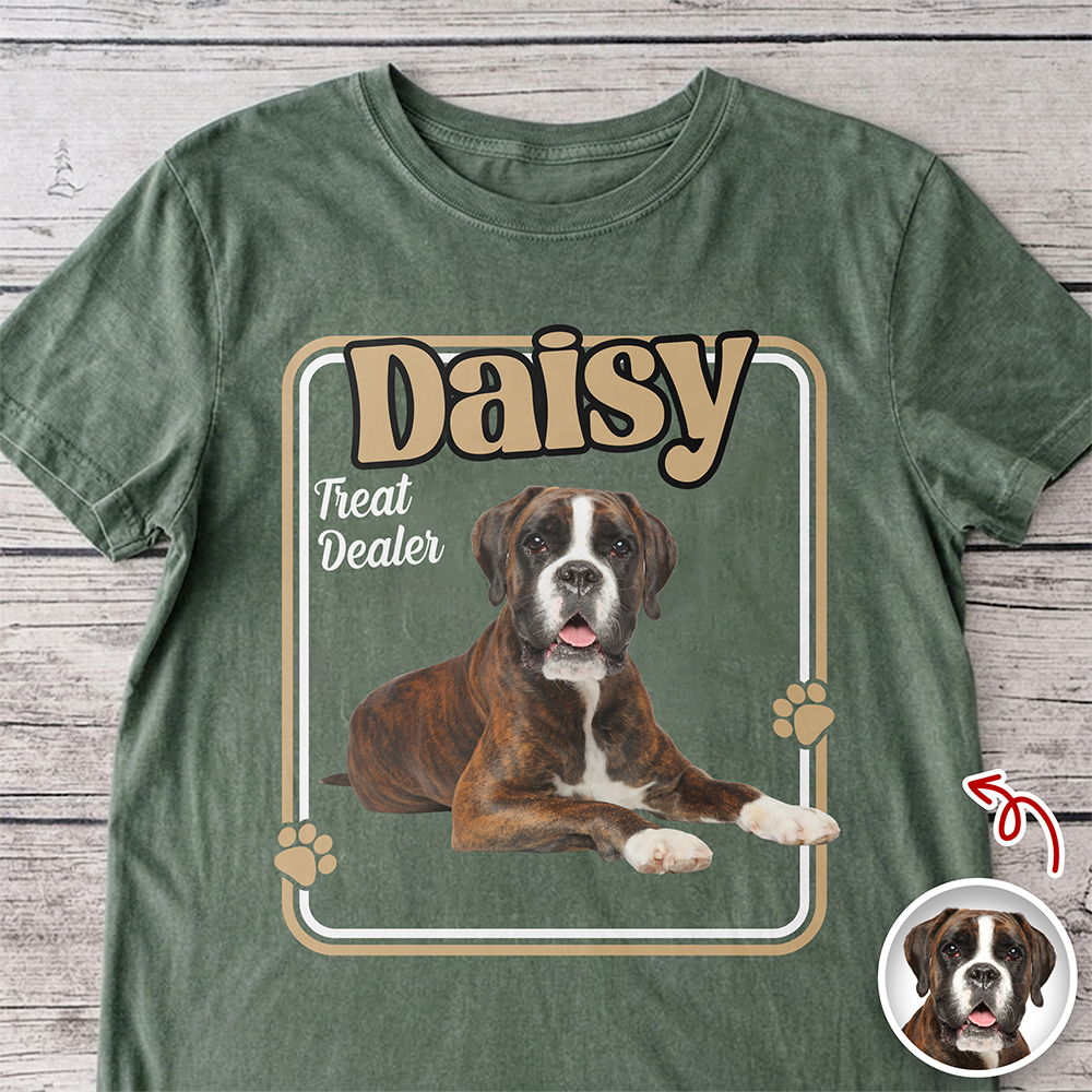Custom Photo Treat Dealer Dog Comfort Shirt Gift For Dog Lovers CH07 911404