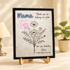 Personalized Handprint DIY Sign 2-Layered Wooden Plaque With Stand Gift For Mother's Day CH07 910832
