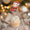 Custom Funny Photo Christmas Cupcake Toppers Xmas Decor TH10 894765