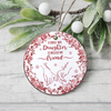 First Mother Forever Friend Personalized Chinoiserie Toile De Jouy Style Ceramic Ornament HO82 900164