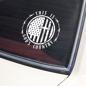 This Is God's Country - America 250 Years Car Window Decal Sticker LM32 895831